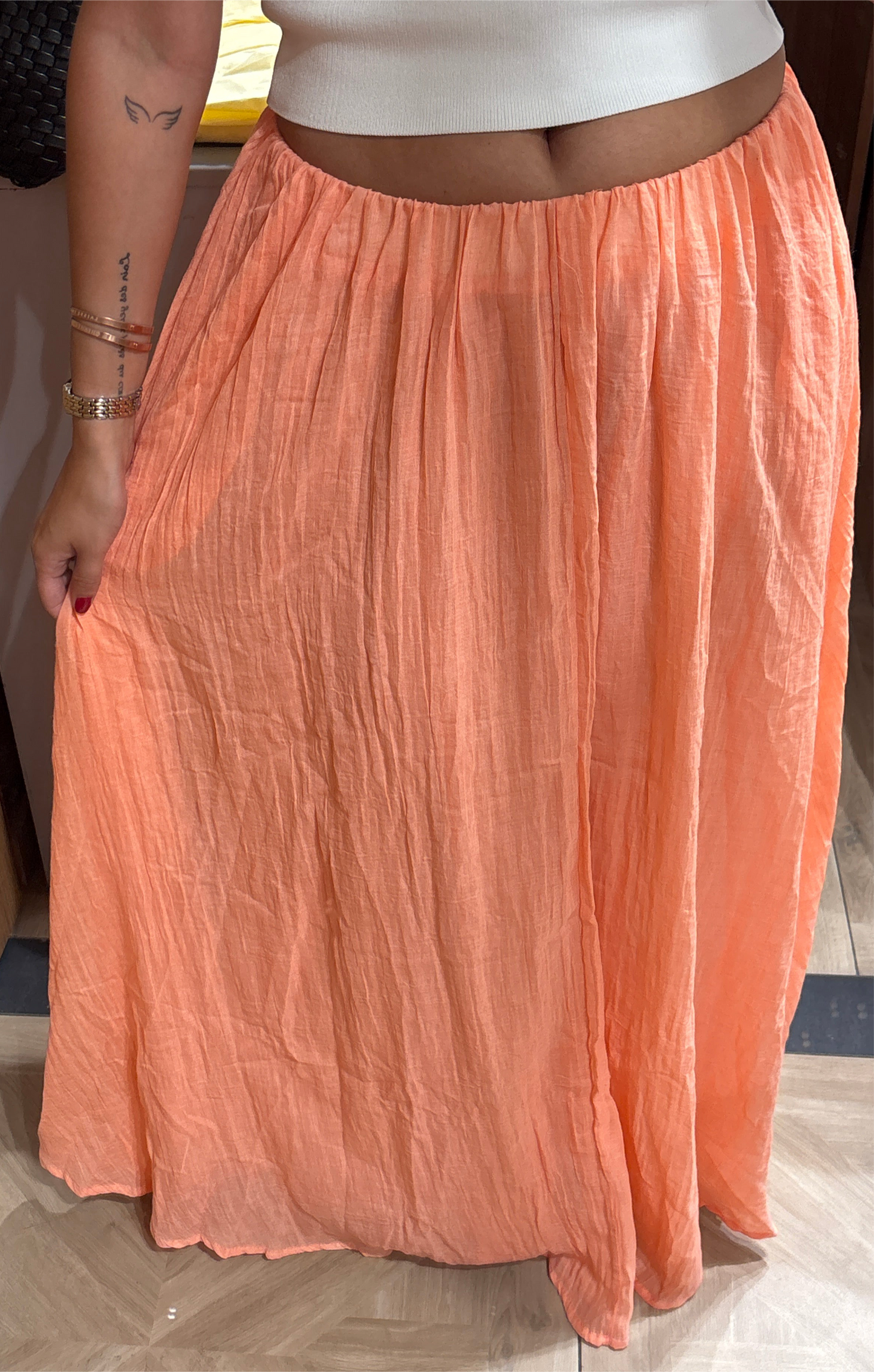 Jupe voile de coton