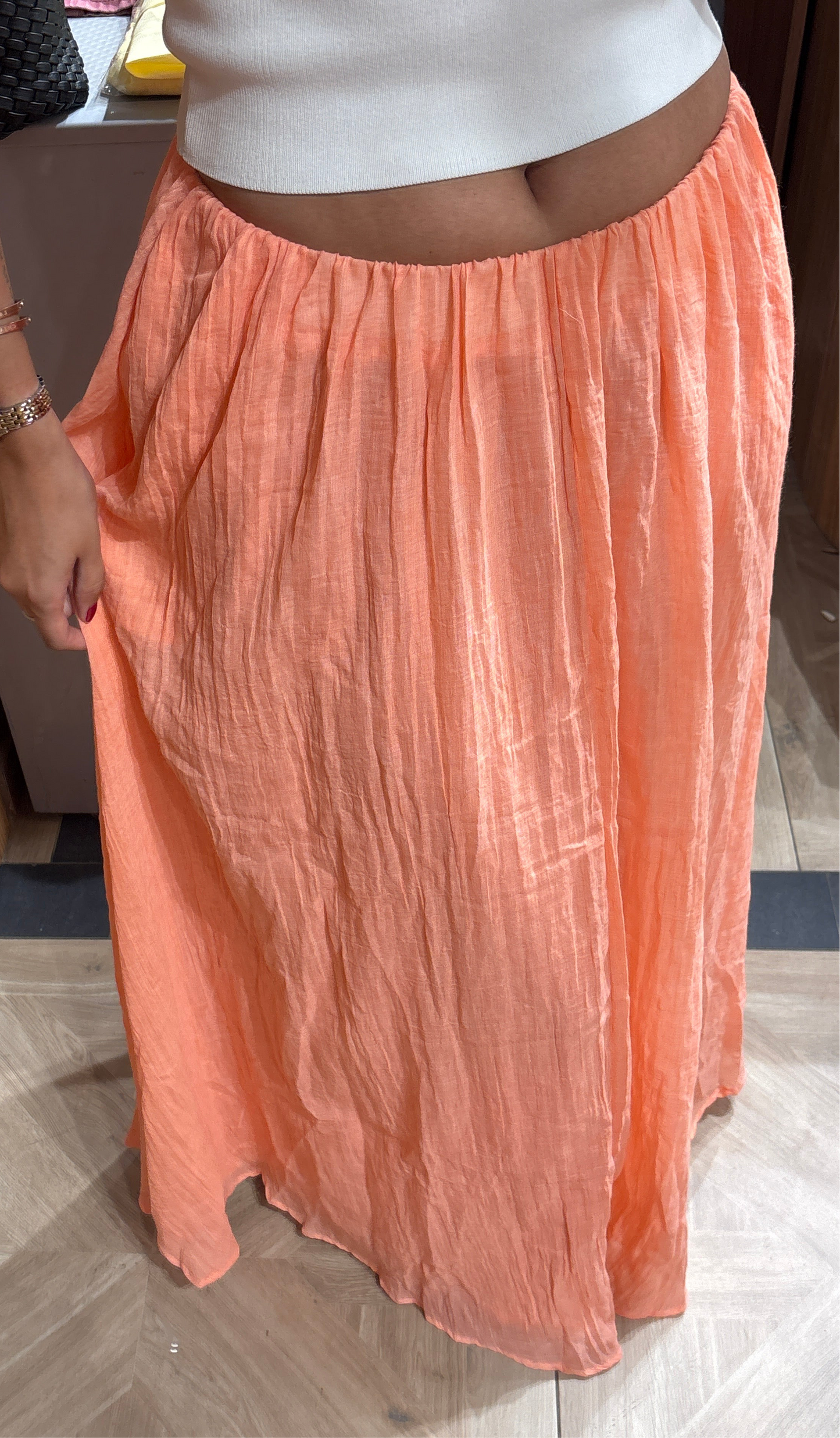 Jupe voile de coton