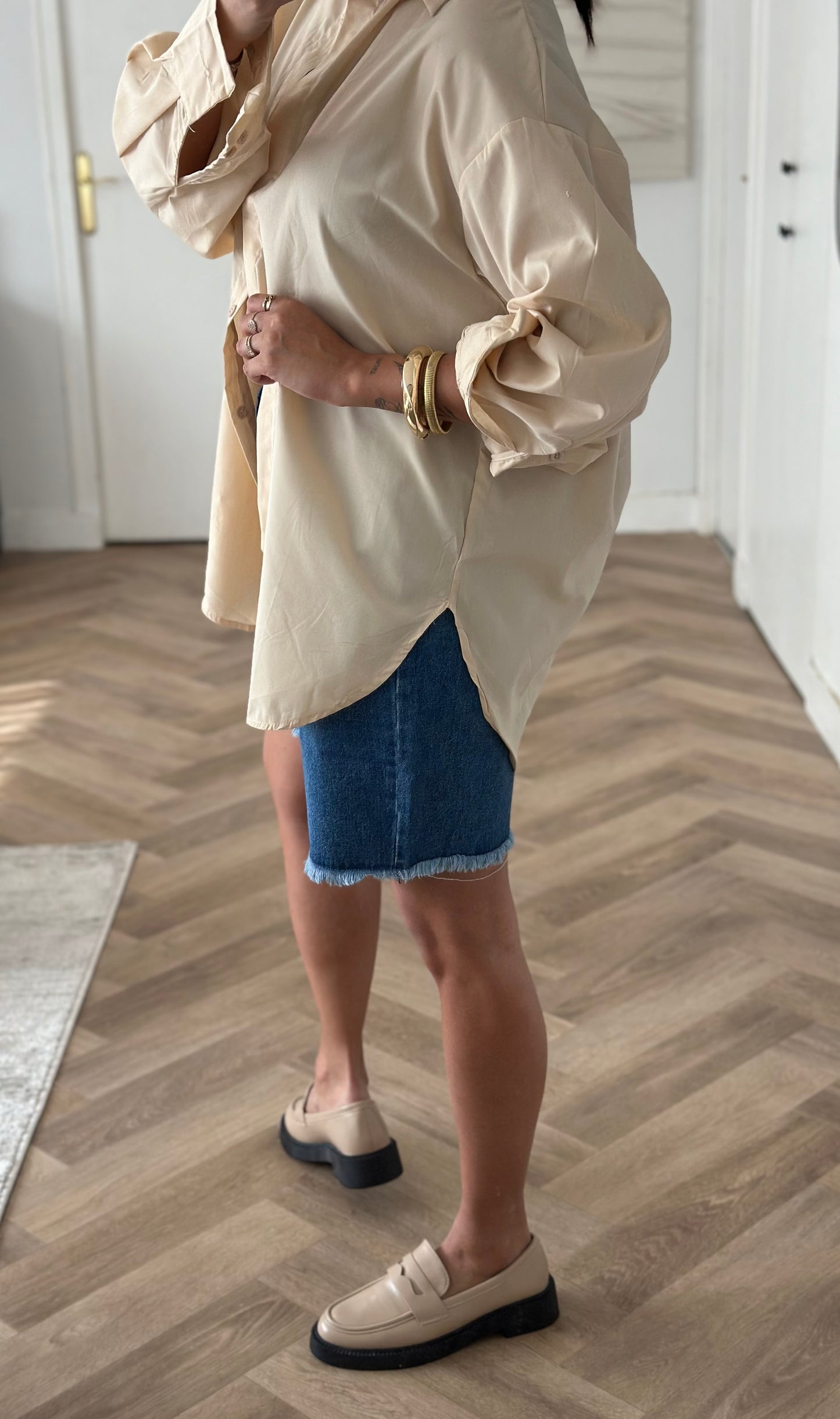 Chemise beige
