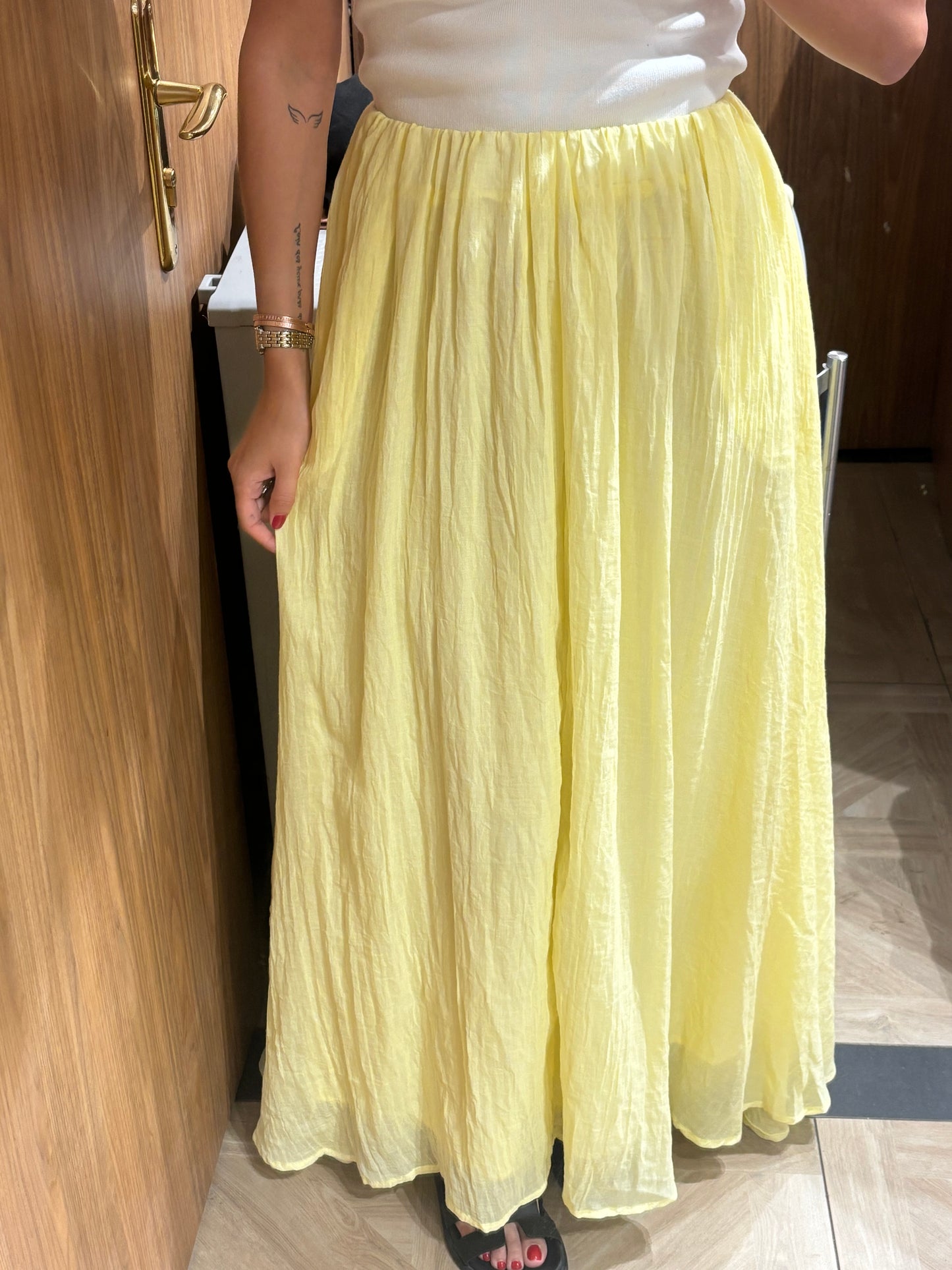 Jupe voile de coton