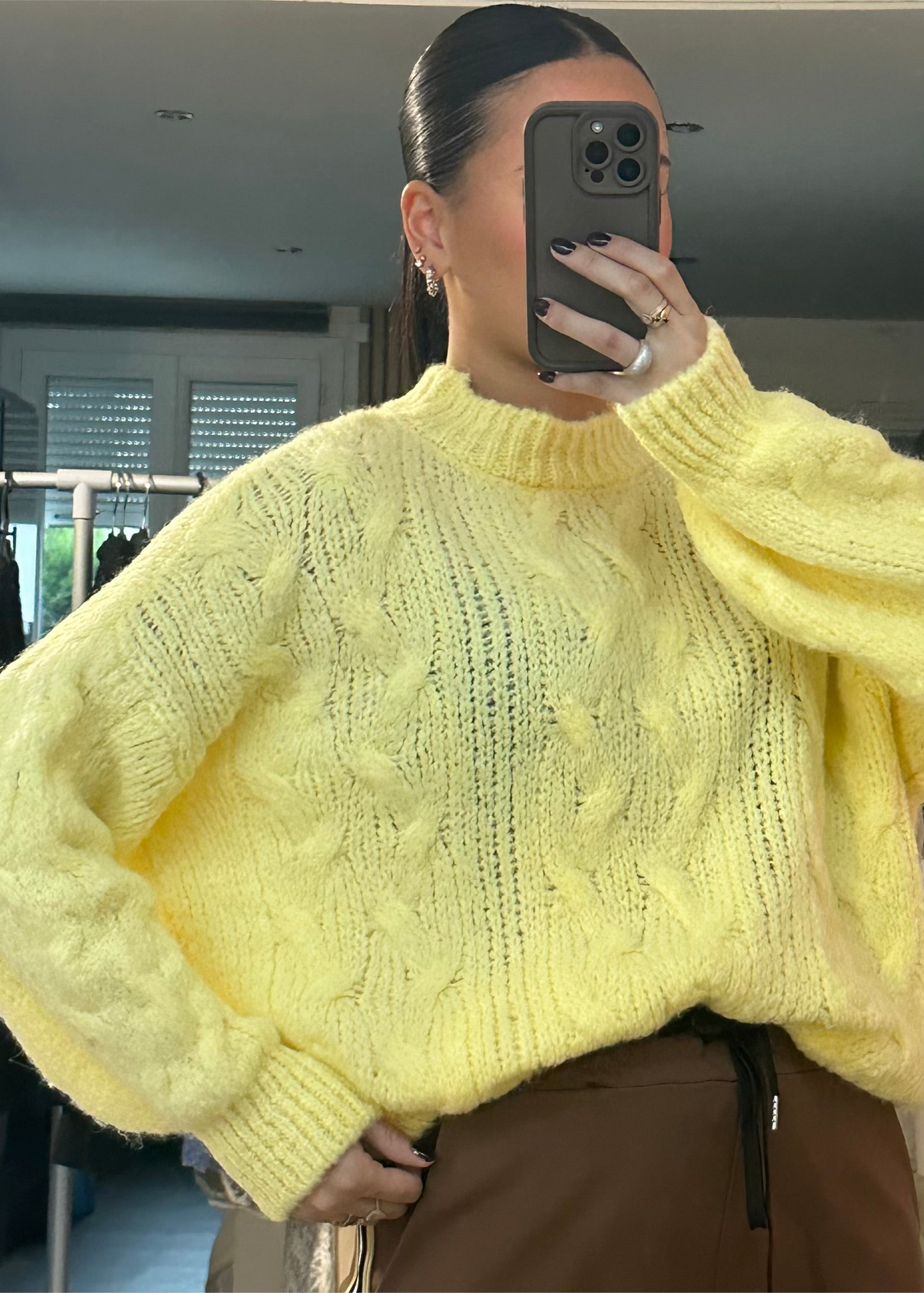 Pull Oversize tressé