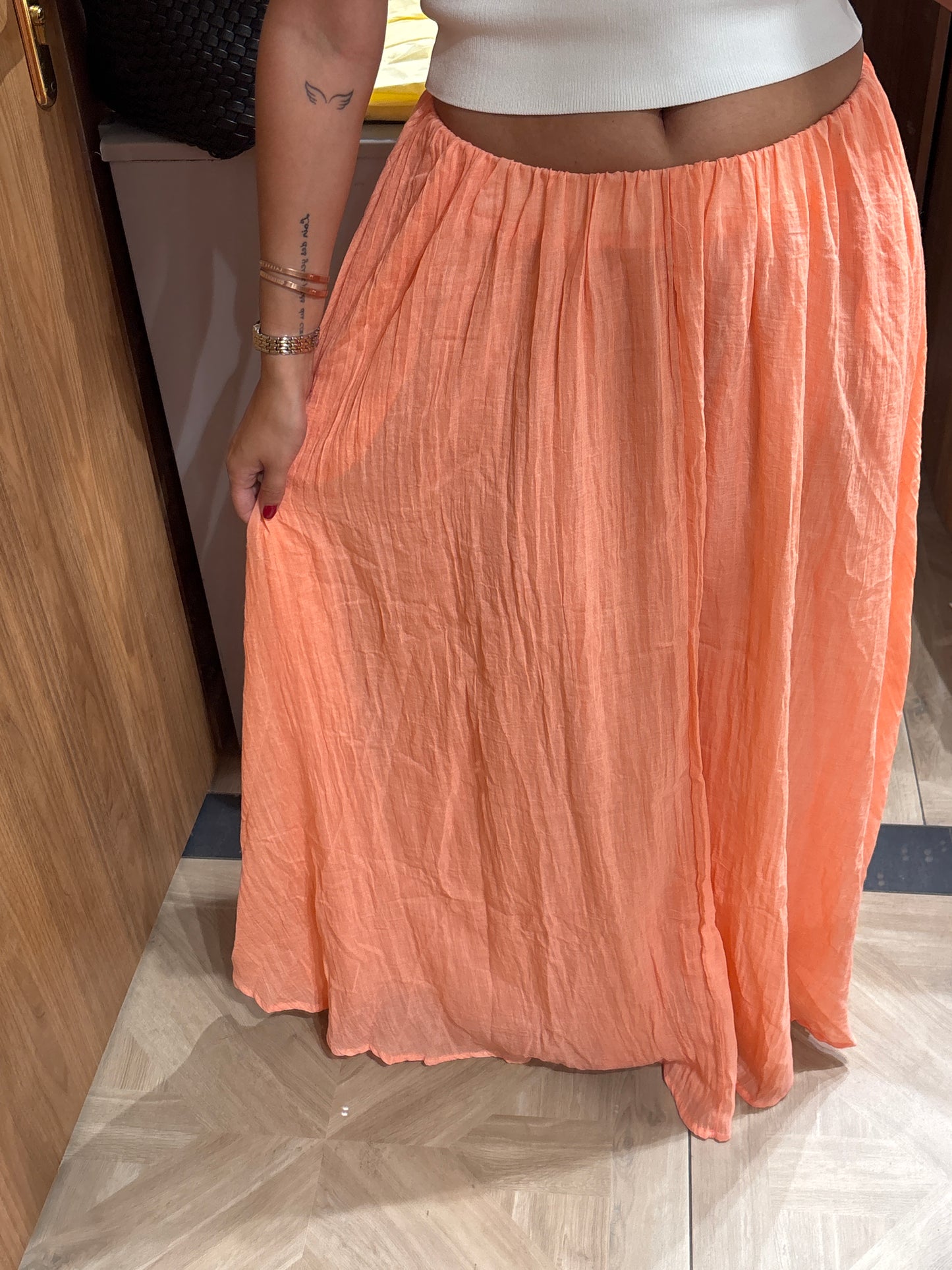 Jupe voile de coton
