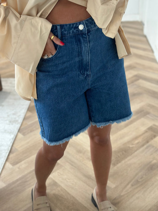 Short en jeans
